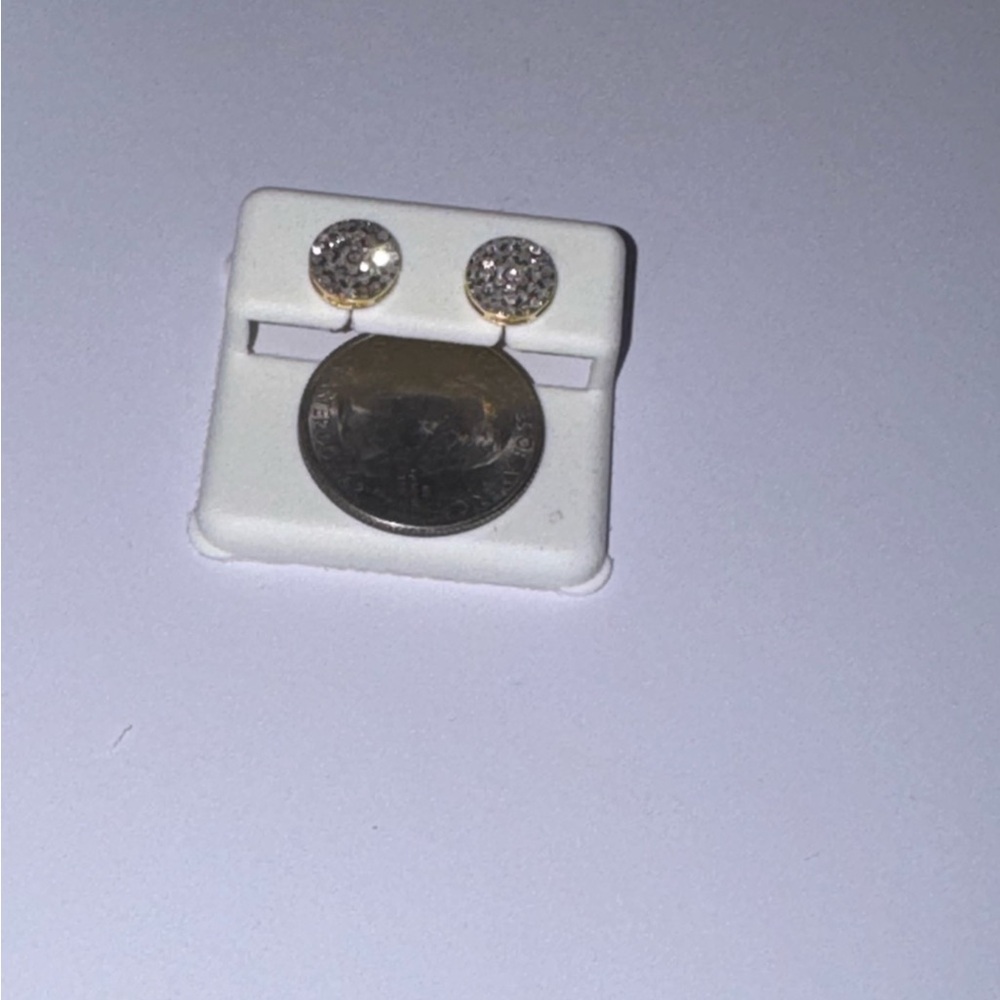 Genuine Diamond earrings, 100% Natural diamonds, FREE APPRAISAL, Gift for him, - Picture 5 of 9